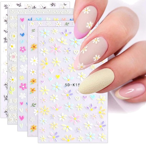 Nagelsticker blumen - nagelsticker, 5d
