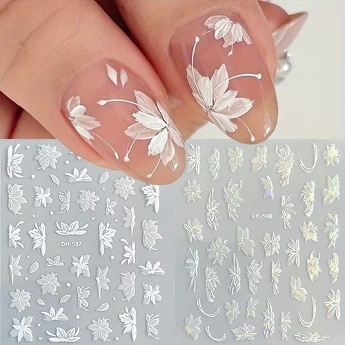 Blatt nagel sticker nail - 3d,