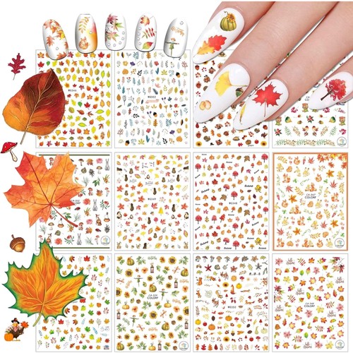 Nagelaufkleber herbst tiere - nagelaufkleber,