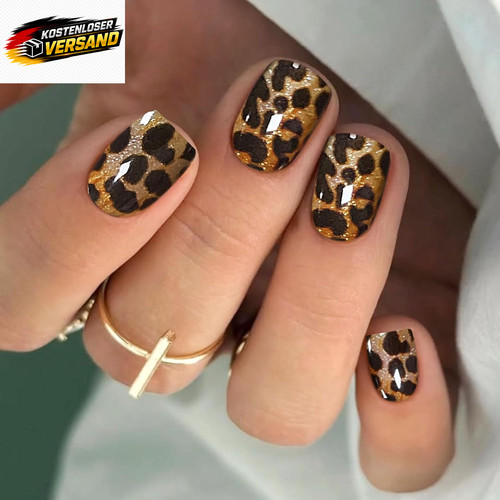 Nagelfolie leopardenmuster gel - leopardenmuster,
