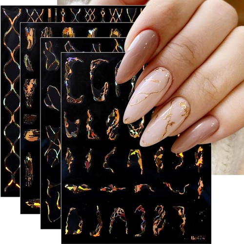 Nagelsticker gold marmor - gold,