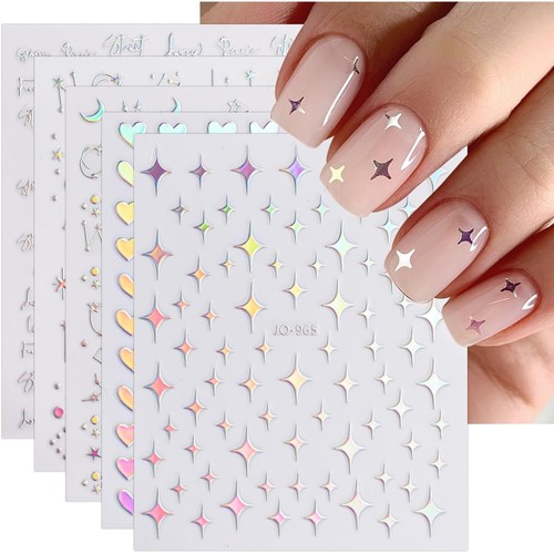 Nagelsticker herz stern - nagelsticker,