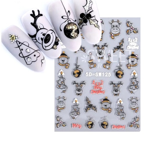 Nagel sticker nail art - 3d,
