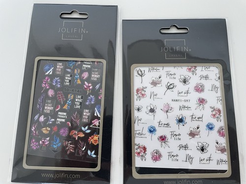 Jolifin nagelaufkleber floral - nagelaufkleber,