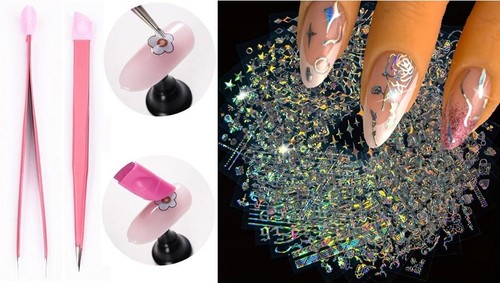 Blatt nagel sticker - nagel,