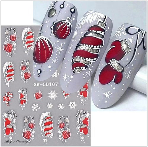 Nagel sticker nail art - 3d,