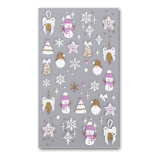 Nagel sticker weihnachten - 3d,