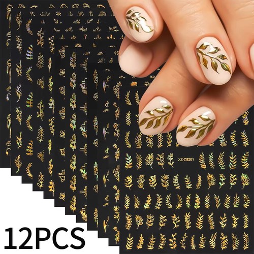 Blatt nail art sticker - 3d,