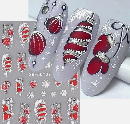 Nagel sticker nail art - 3d,