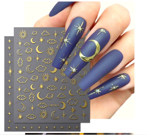 Nagel sticker nail sonne - 3d,