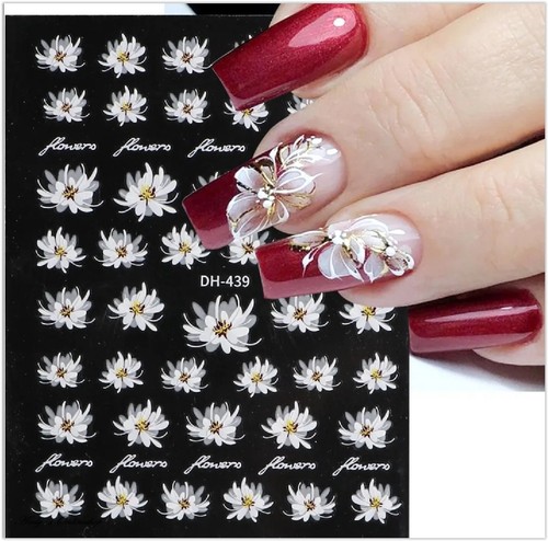 Nagel sticker nail blume - 3d,