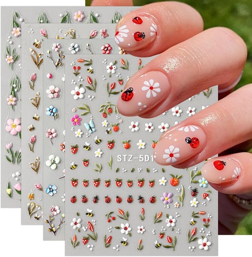 Nagelsticker blumen frucht - blumen,