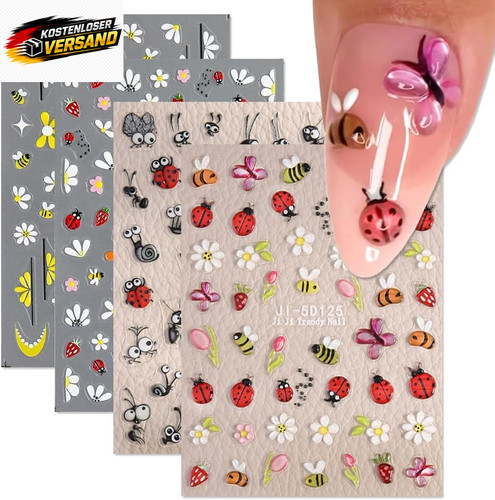 Nagelsticker blätter 5d - nagelsticker,