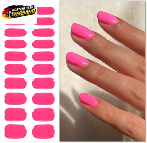 Nagelfolie leuchtendes pink