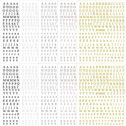 Nagelsticker buchstaben - buchstaben, 10