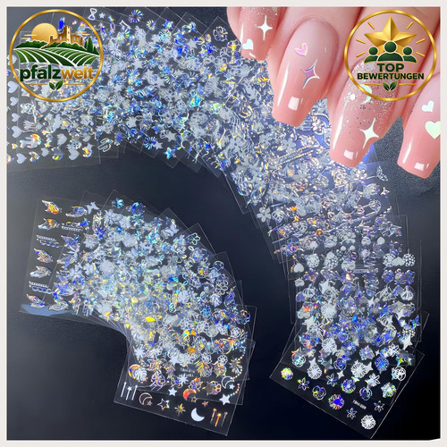 Nagelaufkleber blumen - nagelaufkleber, 3d