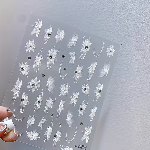Geprägte nagelsticker - 5d,